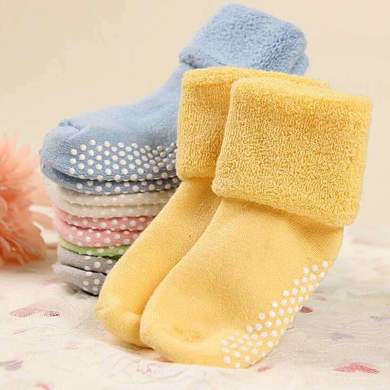 Unisex Baby Socks Non Slip - Pamuklu Bebek Çorapları Sonbahar Kış Kalın