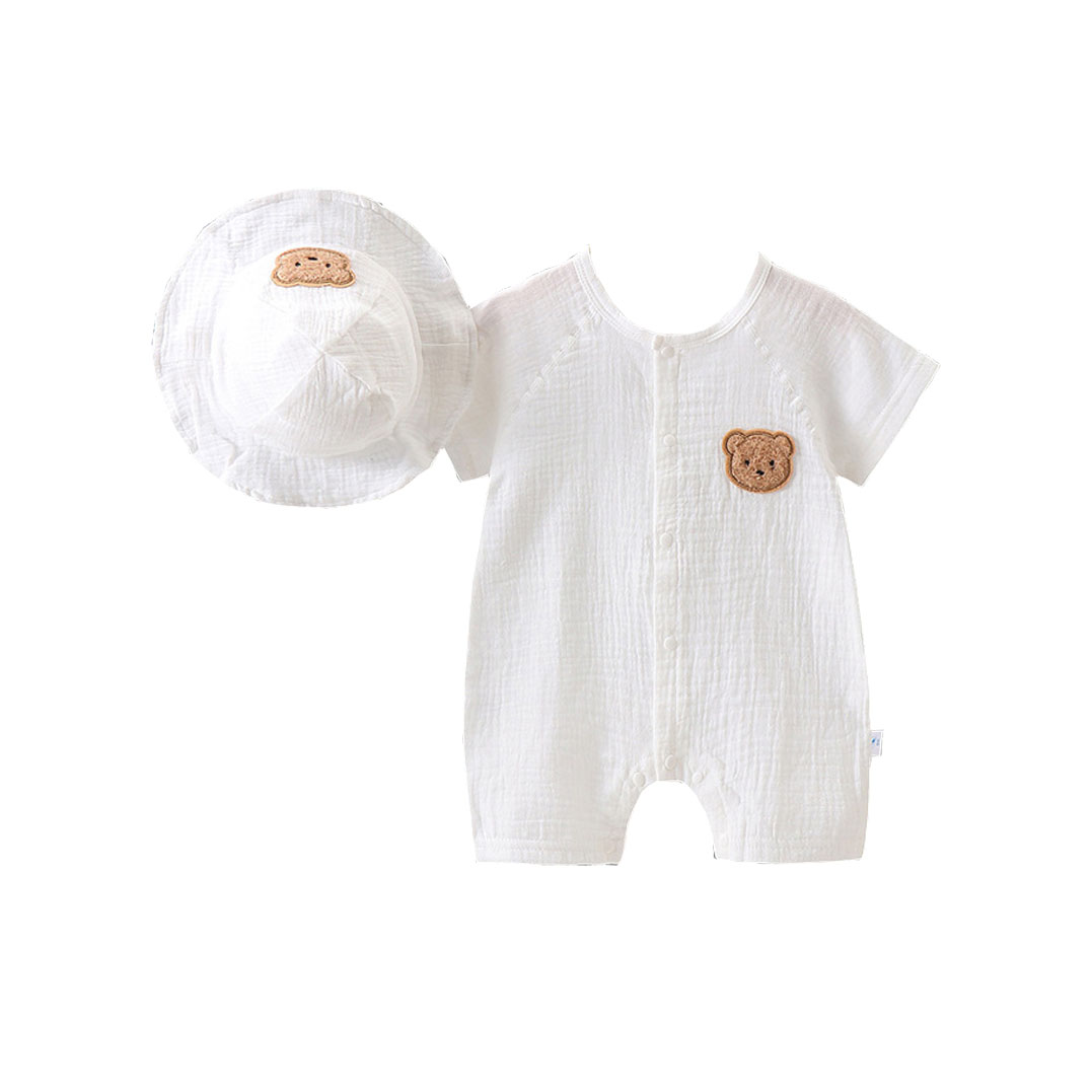 Milan cel 2024 yaz bebek giyim - Baby Summer Linen Sleeveless Jumpsuit incelemesi ve fiyatı