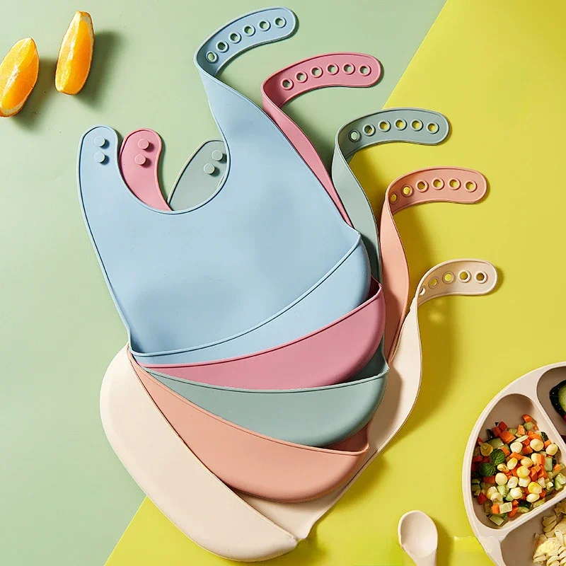 1-3 adet bebek önlüğü ayarlana - Waterproof Baby Bibs Silicone incelemesi ve fiyatı