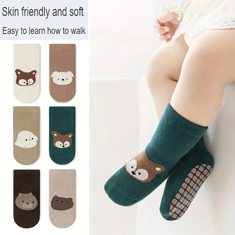 6 Çift Sonbahar ve Kışlık, Gen - Unisex Baby Socks Non Slip incelemesi ve fiyatı