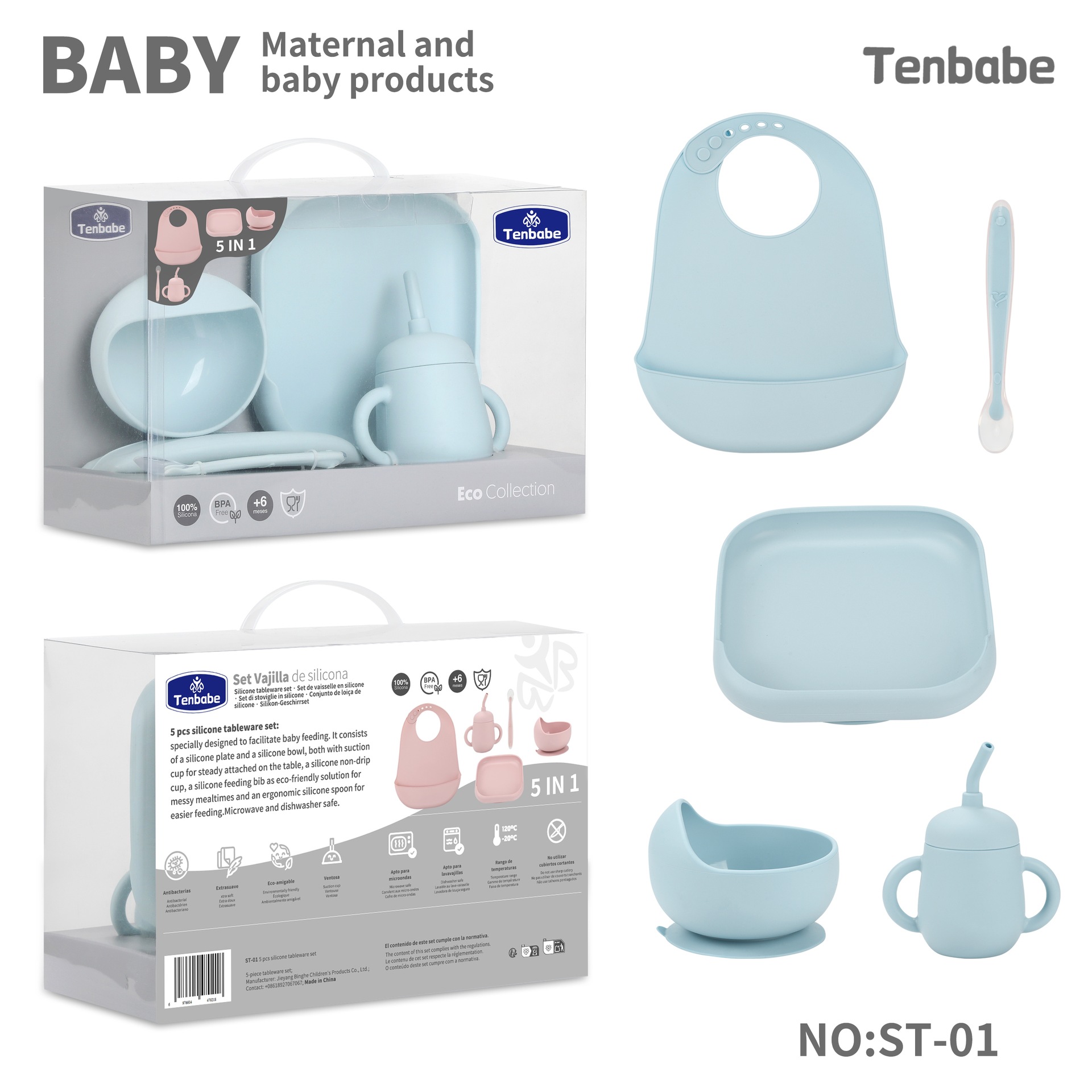 Bebek Sofra Seti Silikon Pipet - Waterproof Baby Bibs Silicone incelemesi ve fiyatı